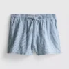 Calções jogger em ganga de algodão