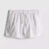 Calções jogger em ganga de algodão