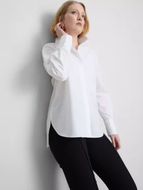 Camisa adaptável em popeline