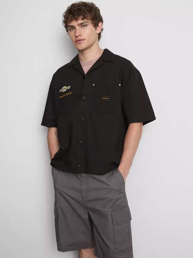 Camisa Chevrolet com gola Revere
