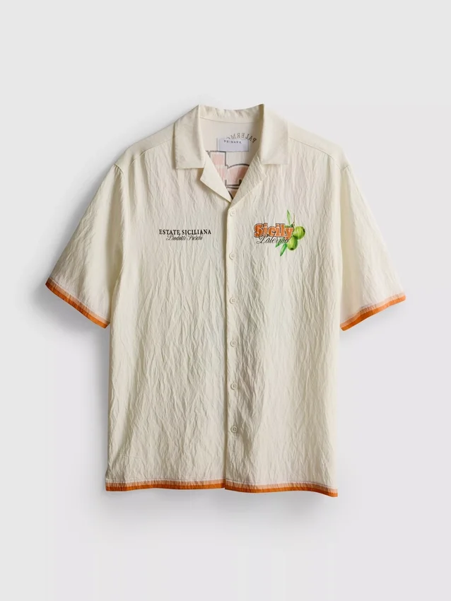 Camisa com estampado da Sicília