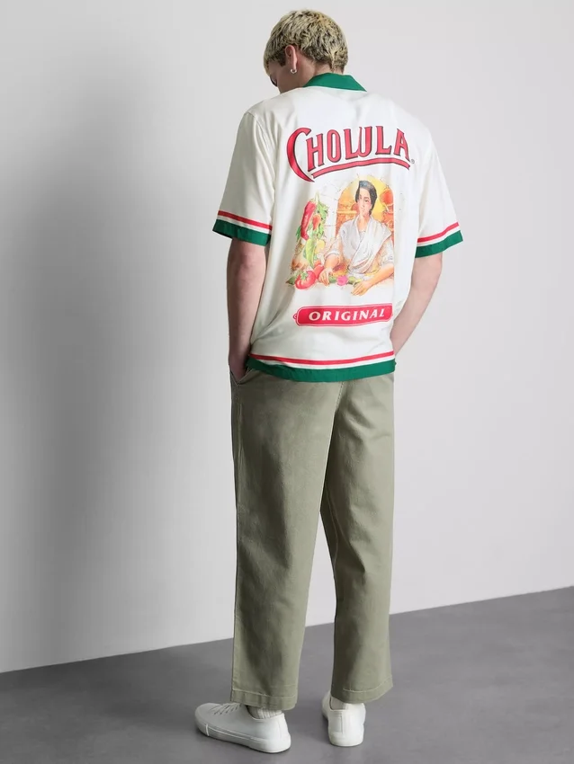 Camisa com gola Revere da Cholula