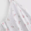 Camisa de algodão com padrão floral em tecido dobby