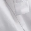 Camisa de botões elástica de corte justo