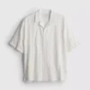 Camisa de calção de manga curta em algodão bordado da The Edit