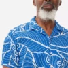 Camisa de crepe estampada