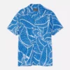 Camisa de crepe estampada