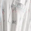 Camisa de dormir larga estilo «boyfriend» com estampado