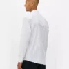 Camisa de manga comprida às riscas
