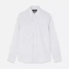 Camisa de manga comprida às riscas