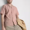 Camisa de manga curta com textura
