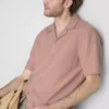 Camisa de manga curta com textura