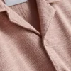 Camisa de manga curta com textura