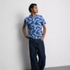 Camisa de manga curta estampada