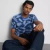Camisa de manga curta estampada
