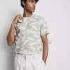 Camisa de manga curta estampada