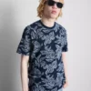 Camisa de manga curta estampada