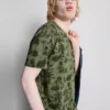 Camisa de manga curta estampada