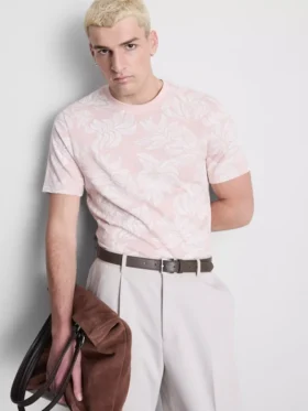 Camisa de manga curta estampada
