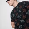 Camisa de manga curta estampada