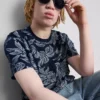 Camisa de manga curta estampada