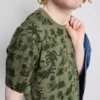 Camisa de manga curta estampada