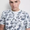 Camisa de manga curta estampada