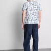 Camisa de manga curta estampada