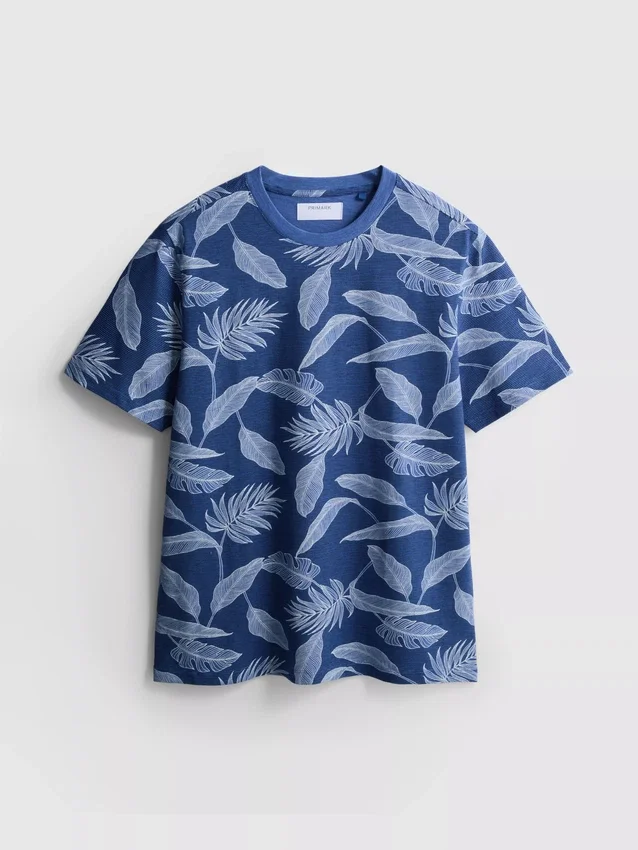 Camisa de manga curta estampada