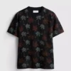 Camisa de manga curta estampada