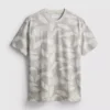 Camisa de manga curta estampada