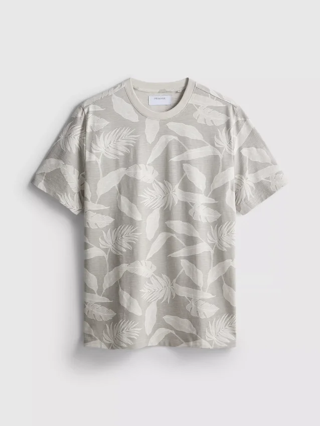 Camisa de manga curta estampada