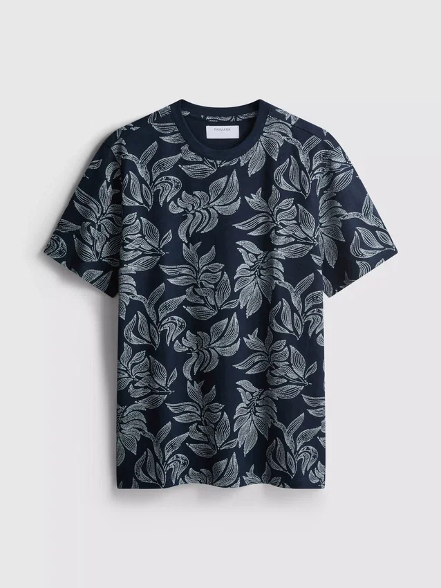 Camisa de manga curta estampada