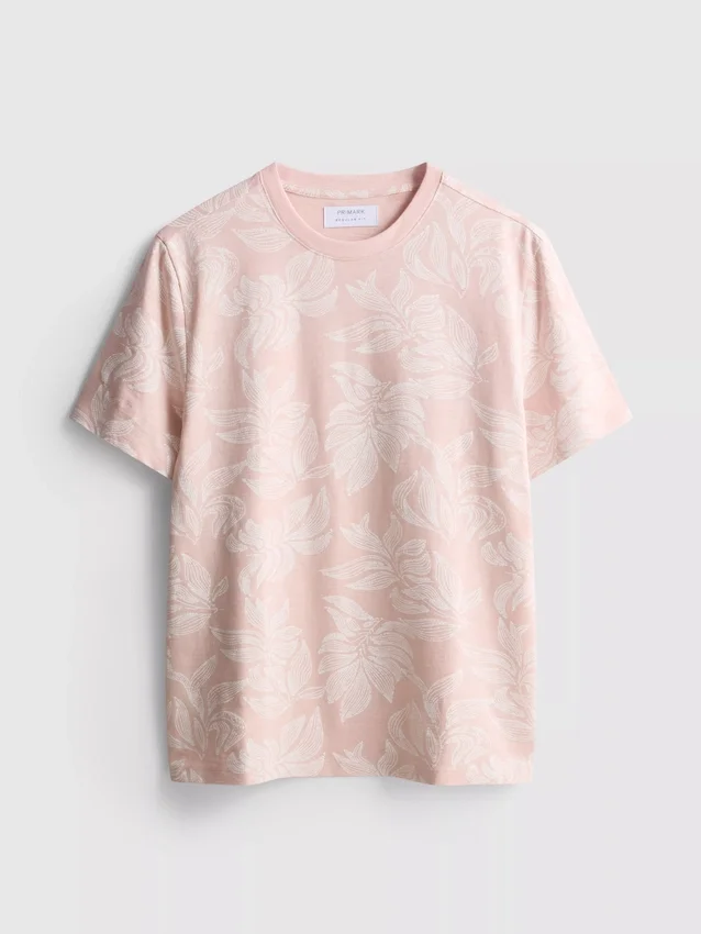Camisa de manga curta estampada