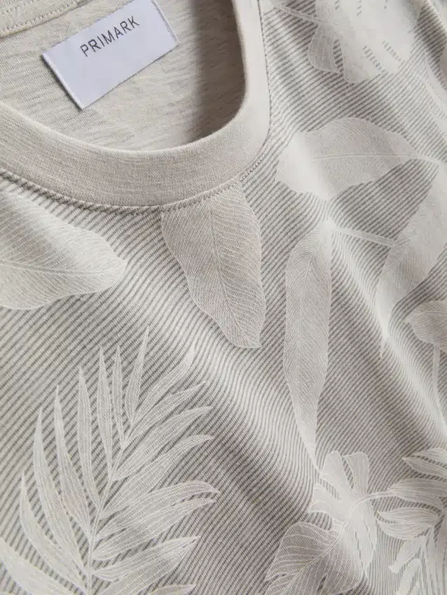 Camisa de manga curta estampada