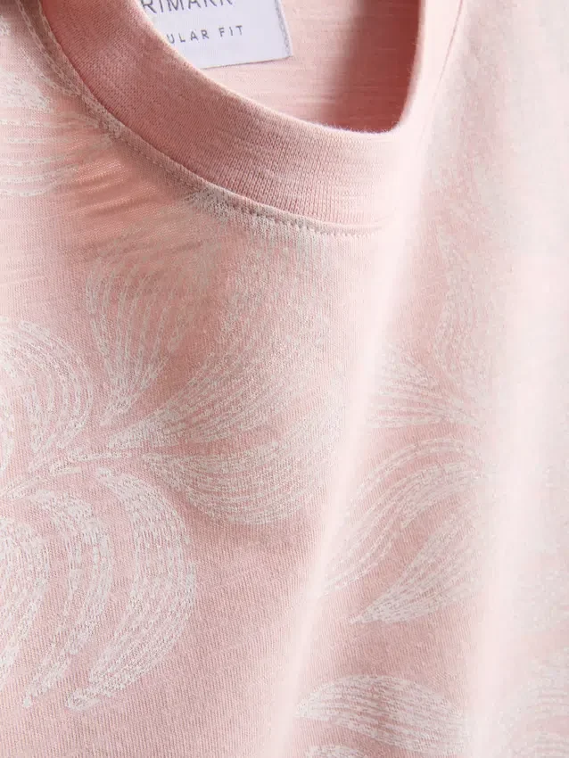 Camisa de manga curta estampada