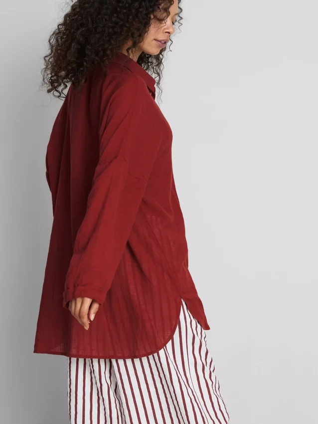 Camisa de praia com botões