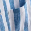 Camisa de praia de corte descontraído com riscas