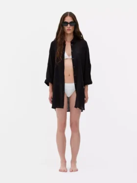 Camisa de praia transparente