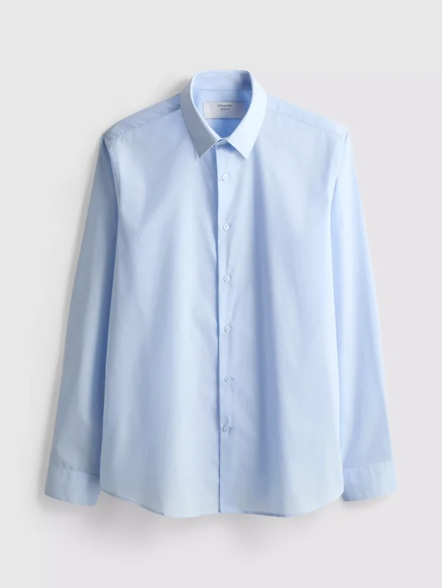 Camisa formal de corte justo