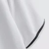 Camisa polo com gola com fecho e textura