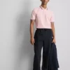 Camisa polo com gola com ponta