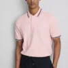 Camisa polo com gola com ponta