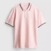 Camisa polo com gola com ponta