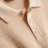 Camisa polo de malha texturada