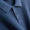 Camisa polo de malha texturada
