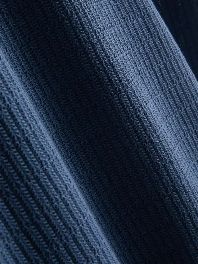 Camisa polo de malha texturada
