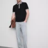 Camisa polo texturada