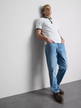 Camisa polo texturada