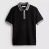 Camisa polo texturada